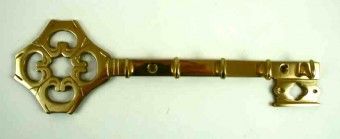messing Schlüsselleiste mit 5 Haken, Schlüsselform 