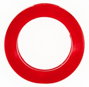 Schlüsselkennring 23 mm Durchmesser für kleine Schlüsselköpfe, rot 