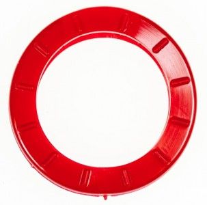 Schlüsselkennring 25 mm Durchmesser für normal große Schlüsselköpfe, rot 