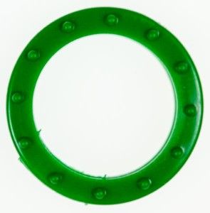 Schlüsselkennring 25 mm Durchmesser für normal große Schlüsselköpfe, dunkelgrün 