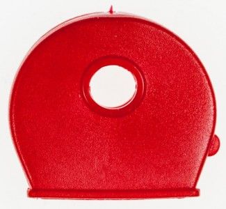 Kennkappe rot, für Zylinder- und Buntbartschlüssel mit rundem Kopf 