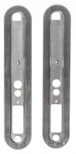 Dekorschild Set 353x68 mm INOX zu KEK I-Handle HS,G.143 