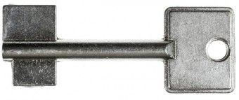 STUV Doppelbartschlüsselrohling 4.95.0088.0, Bohrung 3,6 mm, 60 mm lang 