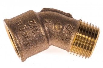 VIEGA Winkel 45° Rotguss 1/2' 264208, Modell Nr. 3121, IG/AG 