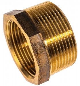VIEGA Reduzierstück 1 1/2 x 1 1/4' 267704, Modell Nr. 3241, Rotguss blank 