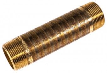 VIEGA Langnippel  1 1/4' x 100 mm 318505, Mod. Nr. 3530, Rotguss blank 