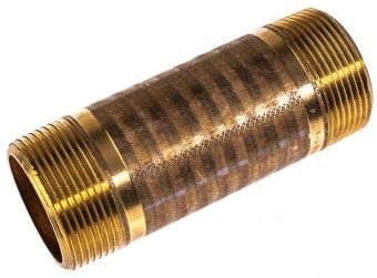 VIEGA Langnippel  1 1/2' x 80 mm 319762, Mod. Nr. 3530, Rotguss blank 