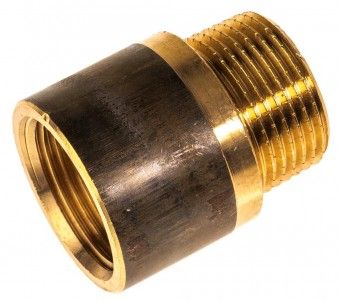 VIEGA Hahnverlängerung 1' x 25 mm 357184, Mod. Nr. 3525, Rotguss blank 