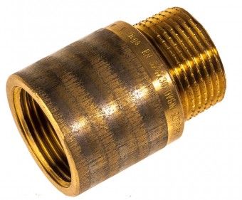 VIEGA Hahnverlängerung 1" x 30 mm 357191, Mod. Nr. 3525, Rotguss blank 