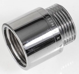 VIEGA Hahnverlängerung 3/4' x 25 mm 447304, Mod. Nr. 3526, Rotguss verchromt 