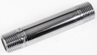 VIEGA Langnippel  1/2" x 100 mm, chrom 447557, Mod. Nr. 3530, Rotguss verchromt 