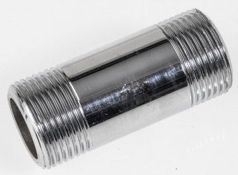 VIEGA Langnippel  3/4' x 60 mm, chrom 447601, Mod. Nr. 3530, Rotguss verchromt 