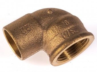 VIEGA Übergangswinkel 94090G 22x3/4' 107581, Lötanschluss/Rp Innengewinde 