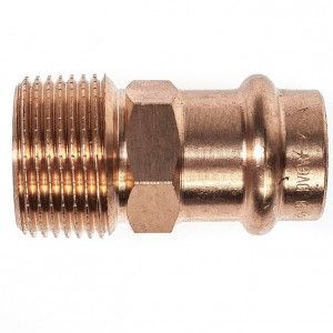 VIEGA Sanpress Übergang 283230 18x3/4" AG, Pressanschluss, R Gewinde 