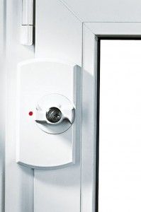 IKON Fensteraufhebelsicherung Krallfix®2 9M03 41676, weiss, mit Zylinderschloss 