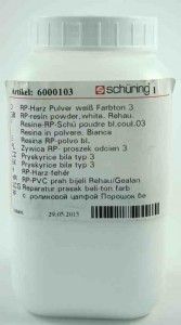 Schüring Reparaturharz Pulver Farbton 3 6000103, Fisntral weiss, 500 gramm 
