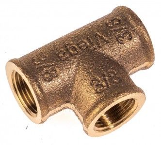 VIEGA T Stück Rotguss 3/8' 281809, Modell Nr. 3130, 3 x Innengew. 