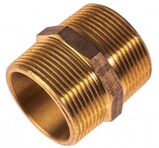 VIEGA Doppelnippel Rotguss 1 1/2" 269111, Modell Nr. 3280, beids. AG 