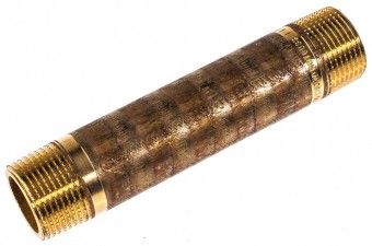 VIEGA Langnippel  1' x 120 mm 267285, Mod. Nr. 3530, Rotguss blank 