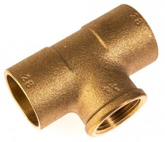 VIEGA Lötfitting T Stück 94130G 28x3/4' 112035, Lötanschl. Abgang Rp Innengew. 