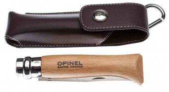 OPINEL Messer Gr. 8 mit Klingensperre Heftlänge 11cm, rostfrei mit Etui 