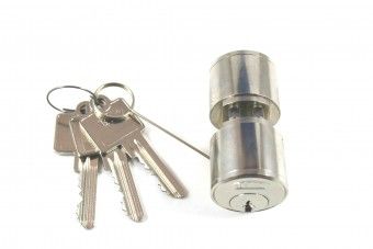 BKS Rundzylinder 25/25 B31770115, mit 3 Schlüsseln 