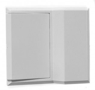 Schüring Glasfalzgriff 0460601 weiss, für flächenversetzte Profile 