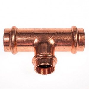 VIEGA Profipress T-Stück 291945 22x18x22 mm, Pressanschluss, Kupfer 