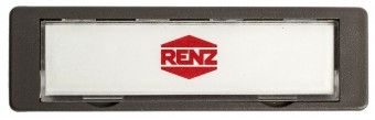 RENZ Namensschild 75x22 mm, NS 92 97-9-82016, Stanzmass 71 x 19 mm 