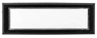 GROTHE Namensschild 57,5x20 mm, schwarz 98025, Stanzmass 48 x 14 mm, 97-9-82184 