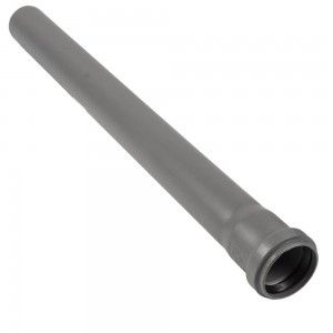 Marley HT Rohre HTEM DN 50, 2,00 mtr. mit Steckmuffe und Lippendichtung 