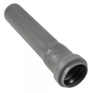 Marley HT Rohre HTEM DN 110, 0,50 mtr. mit Steckmuffe und Lippendichtung 