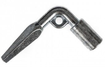 Neubautenschlüssel, 8 mm Vierkantloch oben 10 mm unten 6 mm Vierkant 