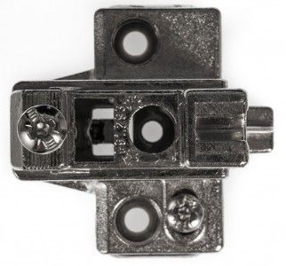 MEPLA Flügelmontageplatte SSP Spax Stärke 18 mm,höhenverstellbar,vernickelt 