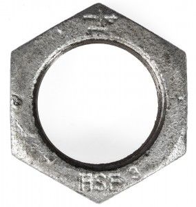 Temperguss verz. Gegenmutter # 310, 1 1/2', kantig 