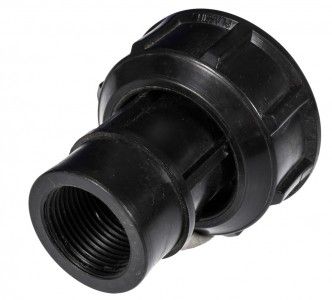 Kunstoff Adapter Überwurf f. Quetschk. DN 40 x 1' Innengewinde 
