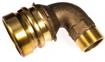 VIEGA GEOPRESS Übergangsbogen 90° 767938 9614TW, 63 x 1 1/2" AG, mit SC Contur 