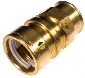 VIEGA GEOPRESS Übergangsstück 765156 9612TW, 32 x 1" IG, mit SC Contur 