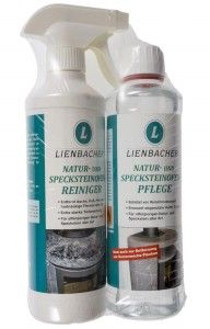 Lienbacher Natur- und Specksteinpflege Set bestehend aus Reiniger und Pflege 
