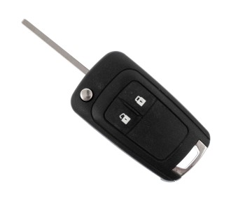 Funkschlüssel Leergehäuse 2T 6505 Profil HU100, für Opel Autoschlüssel 