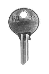 Schlüssel zu DOM Möbelzylinderschloss Schaftlänge 20,5mm, Profil CV, EV, Serie 