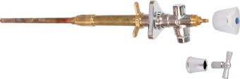 delphisXpert Außenventil 1/2", DN 15, chrom Frost-tec easy für Renovierung, 