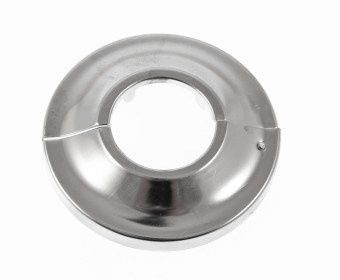 ASW Scharnierrosette 150027 geteilt Messing verchromt, Loch 3/4", 27 mm 