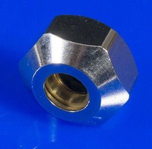 verchr. Überwurfmutter 1/2" x 12 mm kpl. mit Dichtung, Scheibe und Konus 