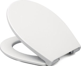 Duroplast WC Sitz base pro weiß mit Nylonscharnier mit Absenkautomatik, 