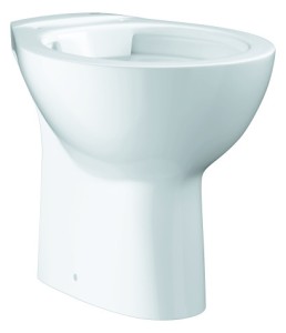 GROHE Stand-Tiefspül-WC Bau Keramik 39431000, Abgang senkrecht, spülrandlos, 