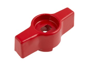 WESA Aluminium Flügelgriff rot für Kugelhahn 3/4" und 1", 91000886-56 
