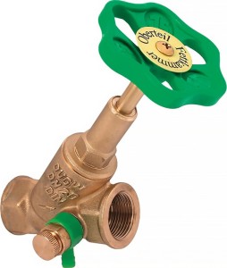 Freistromventil delphisXpert 3/4", DN 20 mit Entleerung, steigender Spindel, mit 