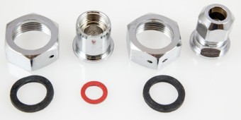 DELTAMESS Verschraubung 10669 für Eckventilwasserzähler, Eingang 3/8" auf 
