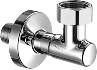 SCHELL Wasserzähler-Anschlußbogen 1/2" 101020699, chrom, mit 3/4" Überwurf und 